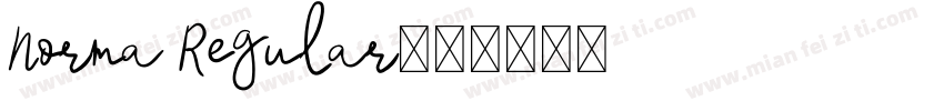 Norma Regular字体转换